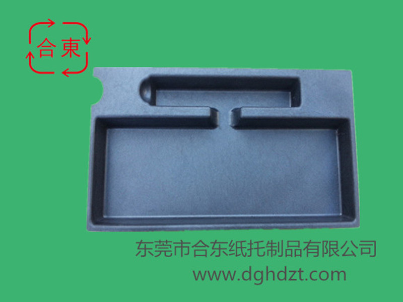 黑色濕壓紙托  紙漿模塑定做  甘蔗漿濕壓一面網(wǎng)紋環(huán)保紙質(zhì)內(nèi)包裝